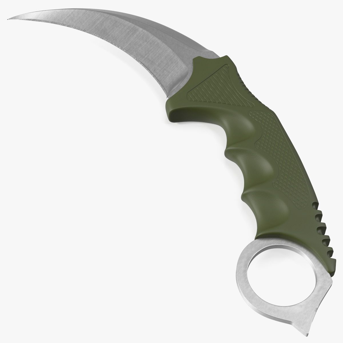 Faca Karambit de Caça em Aço 3d model