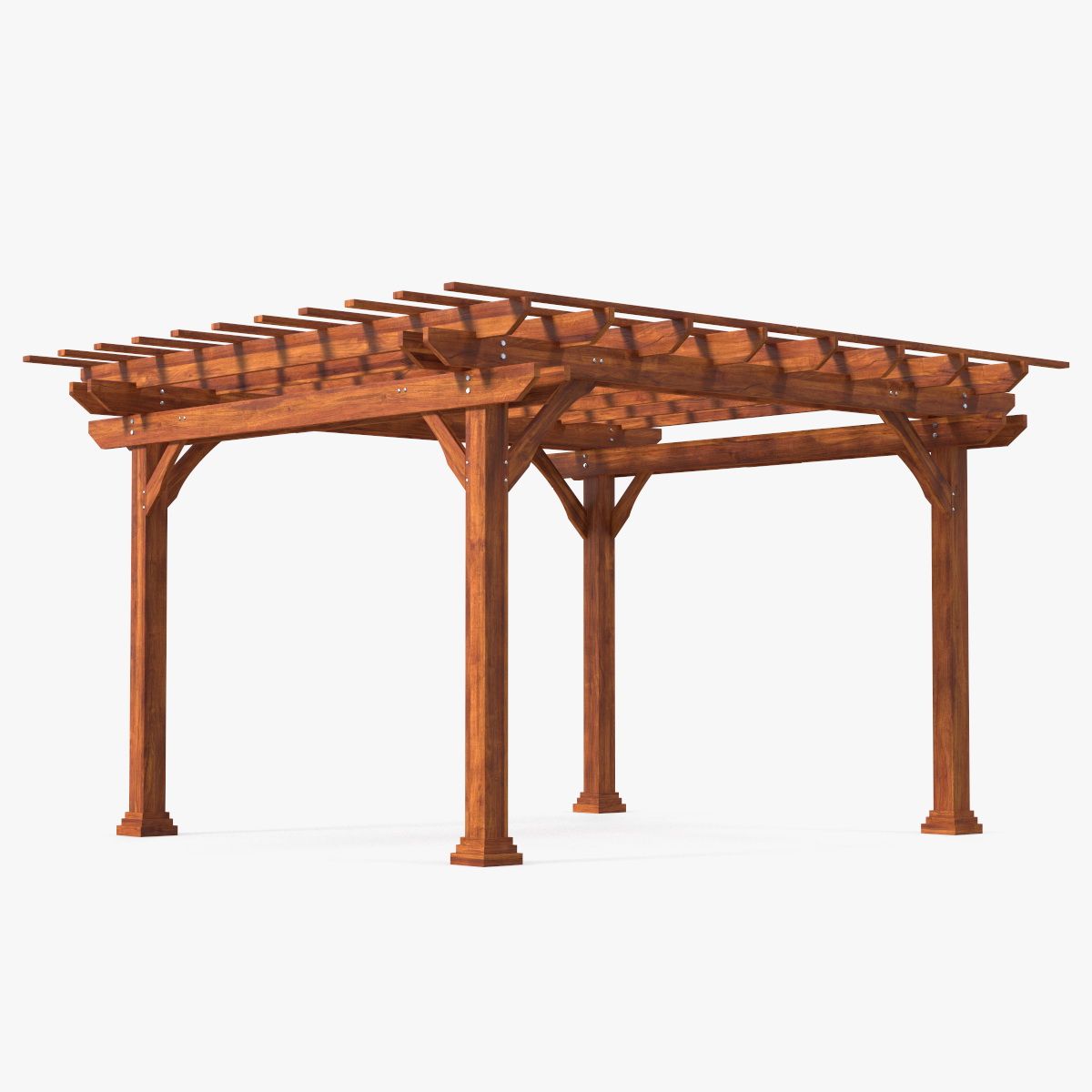 Natürliche Holzpergola 3d model