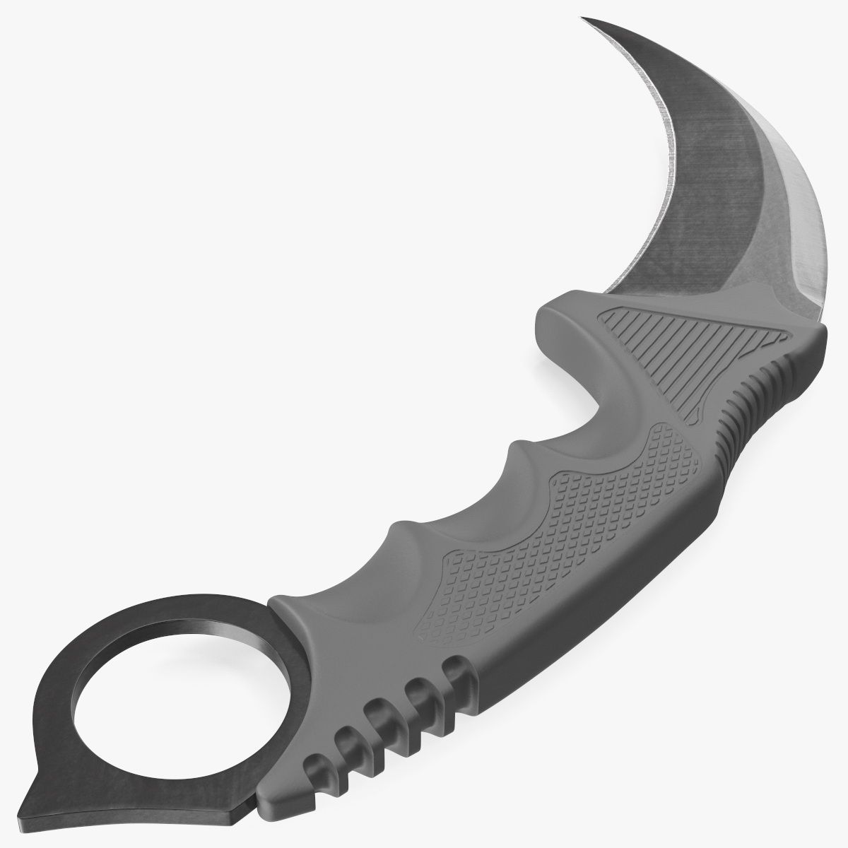 Karambit Klauenmesser Schwarz 3d model