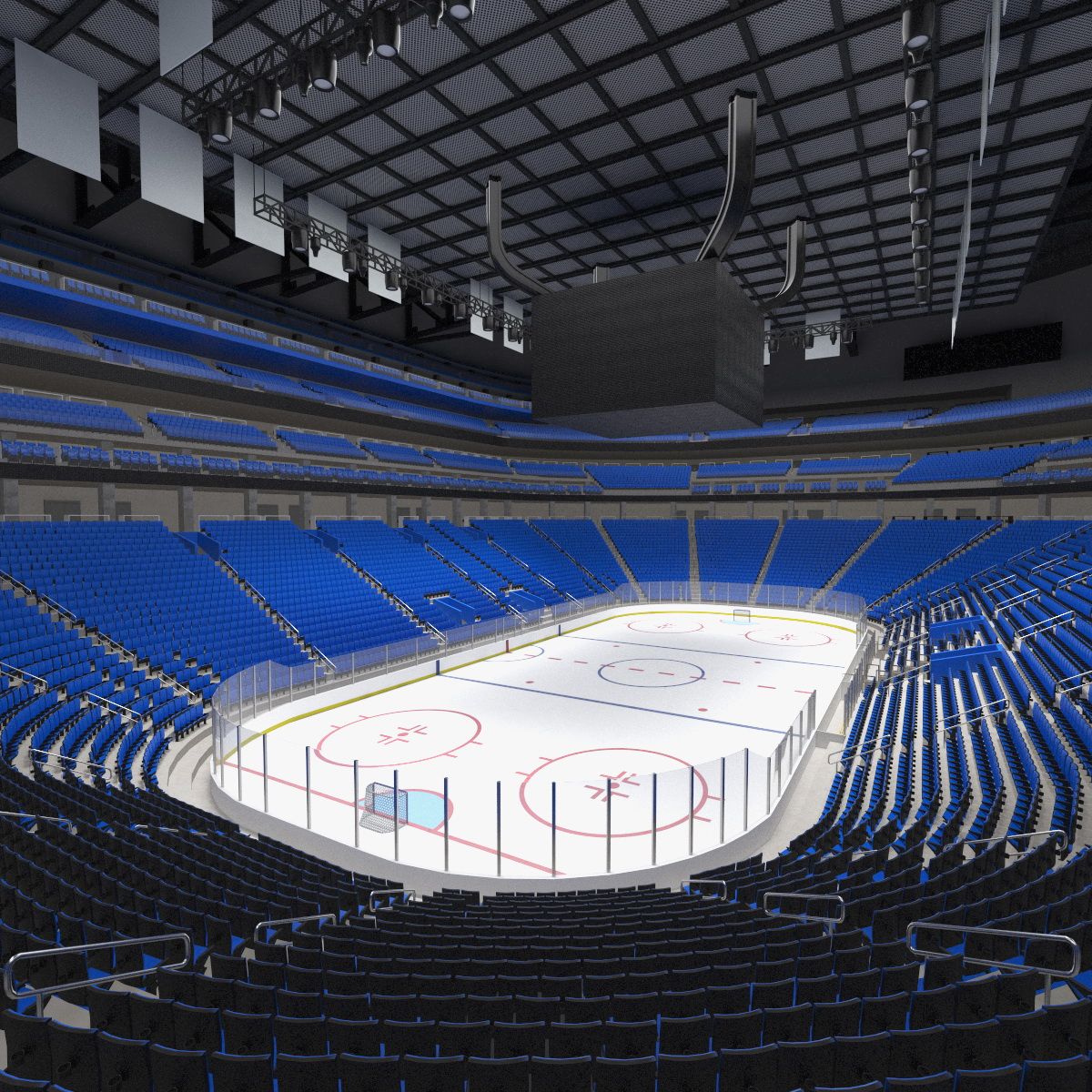 Ice Hockey Arena 3d model