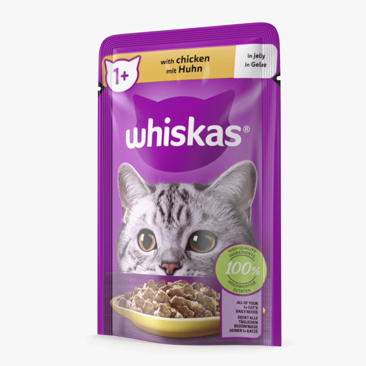 Bolsa Whiskas para comida de gato úmida 3d model