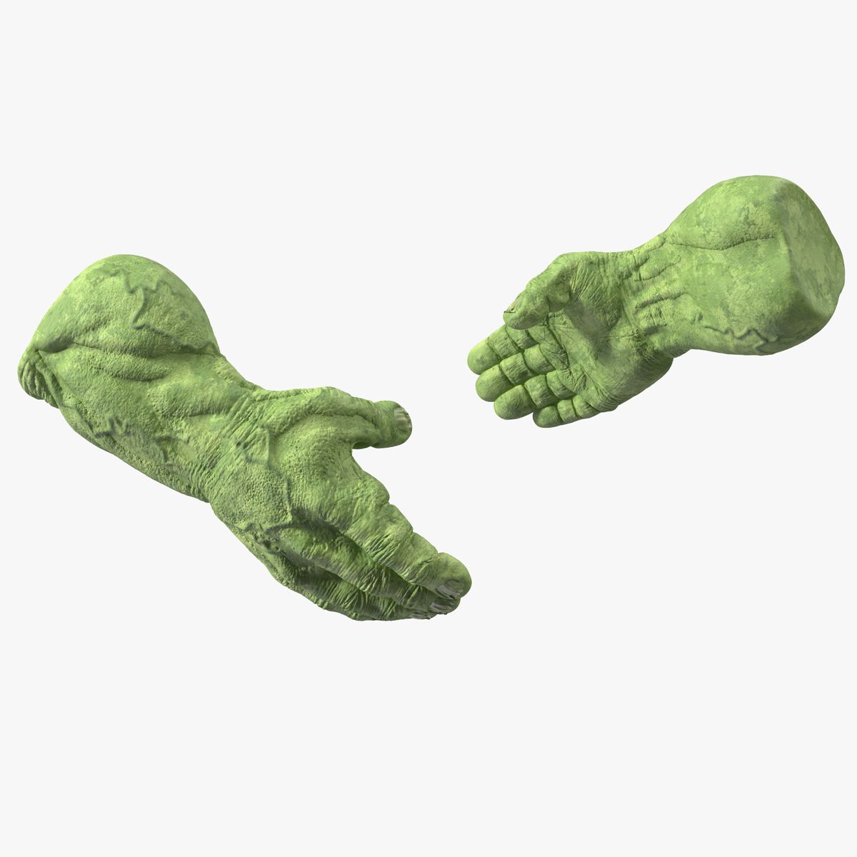 Handshake Hulk Hands Rigged for Cinema 4D 3d model