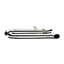 TRIUMPH STREET CUP, TWIN B&C MUFFLER S/STEEL CHROME TWIN SLASH CUT