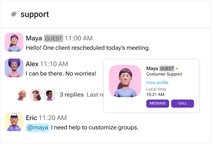 Priority customer support