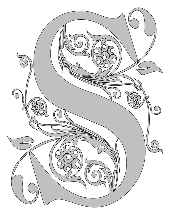 S Letter Art Design