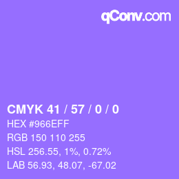 Color code: CMYK 41 / 57 / 0 / 0 | qconv.com