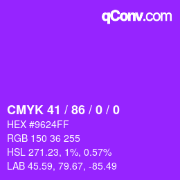 Color code: CMYK 41 / 86 / 0 / 0 | qconv.com