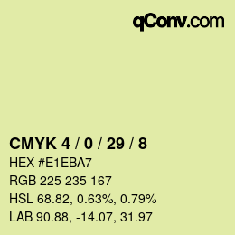 Color code: CMYK 4 / 0 / 29 / 8 | qconv.com