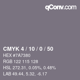 Color code: CMYK 4 / 10 / 0 / 50 | qconv.com