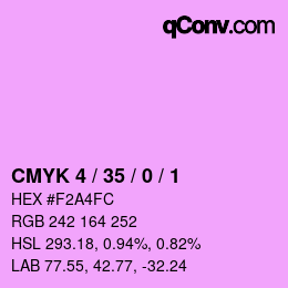 Code couleur: CMYK 4 / 35 / 0 / 1 | qconv.com