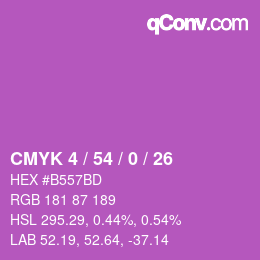 Código de color: CMYK 4 / 54 / 0 / 26 | qconv.com