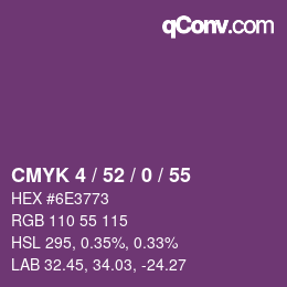 Color code: CMYK 4 / 52 / 0 / 55 | qconv.com