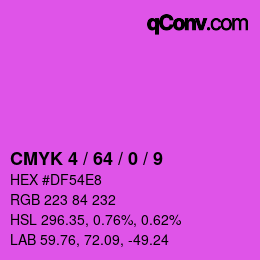 Color code: CMYK 4 / 64 / 0 / 9 | qconv.com