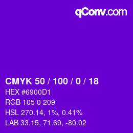 Color code: CMYK 50 / 100 / 0 / 18 | qconv.com