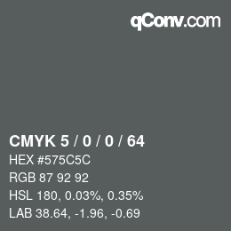 Color code: CMYK 5 / 0 / 0 / 64 | qconv.com