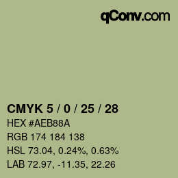 Color code: CMYK 5 / 0 / 25 / 28 | qconv.com