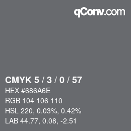 Color code: CMYK 5 / 3 / 0 / 57 | qconv.com