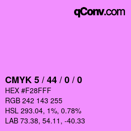 Color code: CMYK 5 / 44 / 0 / 0 | qconv.com