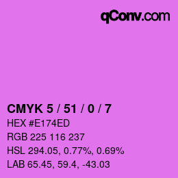 Code couleur: CMYK 5 / 51 / 0 / 7 | qconv.com