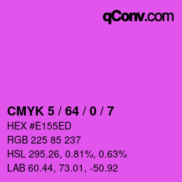 Código de color: CMYK 5 / 64 / 0 / 7 | qconv.com