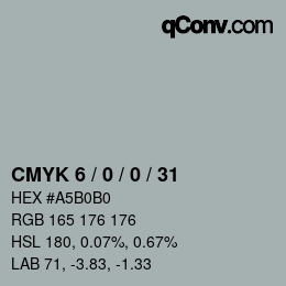 Color code: CMYK 6 / 0 / 0 / 31 | qconv.com