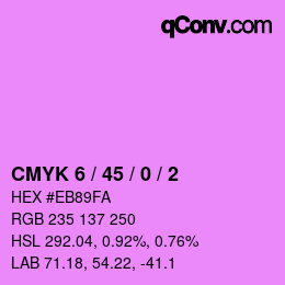 Código de color: CMYK 6 / 45 / 0 / 2 | qconv.com