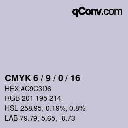 Color code: CMYK 6 / 9 / 0 / 16 | qconv.com