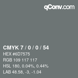 Color code: CMYK 7 / 0 / 0 / 54 | qconv.com