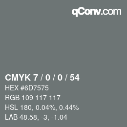 Color code: CMYK 7 / 0 / 0 / 54 | qconv.com