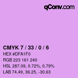 カラーコード: CMYK 7 / 33 / 0 / 6 | qconv.com