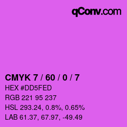 Código de color: CMYK 7 / 60 / 0 / 7 | qconv.com