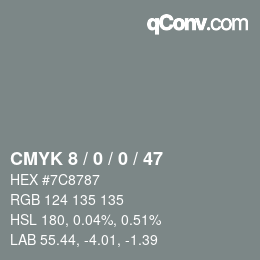 Color code: CMYK 8 / 0 / 0 / 47 | qconv.com