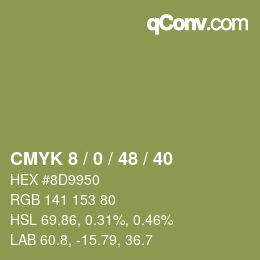 Color code: CMYK 8 / 0 / 48 / 40 | qconv.com