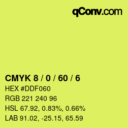 Color code: CMYK 8 / 0 / 60 / 6 | qconv.com