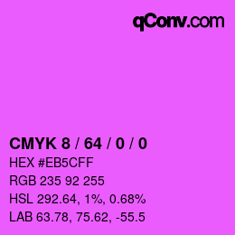 Farbcode: CMYK 8 / 64 / 0 / 0 | qconv.com