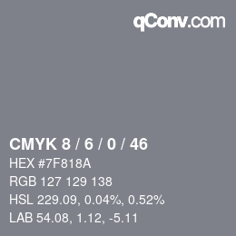 Color code: CMYK 8 / 6 / 0 / 46 | qconv.com