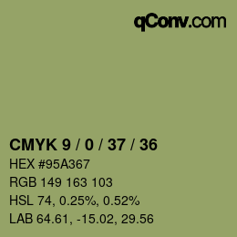 Code couleur: CMYK 9 / 0 / 37 / 36 | qconv.com