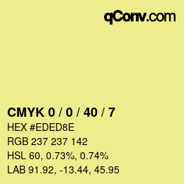 Color code: CMYK 0 / 0 / 40 / 7 | qconv.com