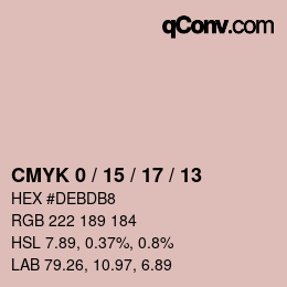 カラーコード: CMYK 0 / 15 / 17 / 13 | qconv.com