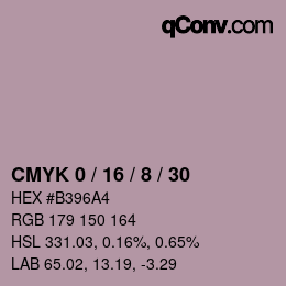 Código de color: CMYK 0 / 16 / 8 / 30 | qconv.com