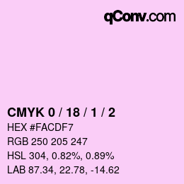 Color code: CMYK 0 / 18 / 1 / 2 | qconv.com