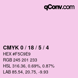 Código de color: CMYK 0 / 18 / 5 / 4 | qconv.com