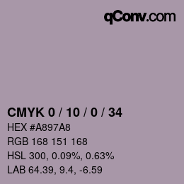 Farbcode: CMYK 0 / 10 / 0 / 34 | qconv.com