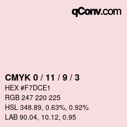 Código de color: CMYK 0 / 11 / 9 / 3 | qconv.com