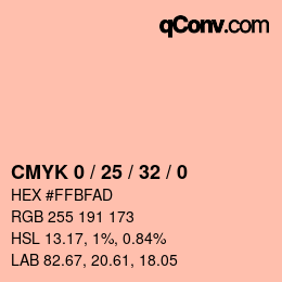 Código de color: CMYK 0 / 25 / 32 / 0 | qconv.com