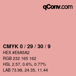 Código de color: CMYK 0 / 29 / 30 / 9 | qconv.com