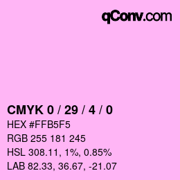 Color code: CMYK 0 / 29 / 4 / 0 | qconv.com