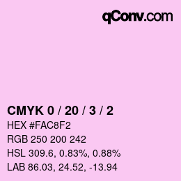 Código de color: CMYK 0 / 20 / 3 / 2 | qconv.com