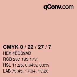 Code couleur: CMYK 0 / 22 / 27 / 7 | qconv.com