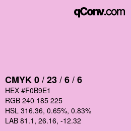 Color code: CMYK 0 / 23 / 6 / 6 | qconv.com